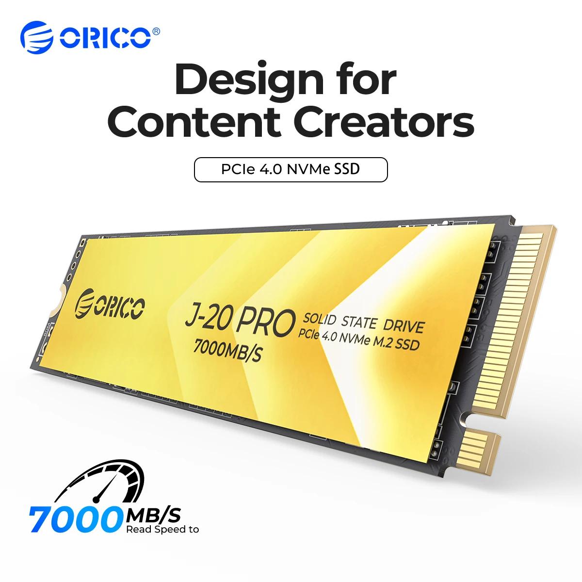 ORICO M.2 NVMe SSD PCIe 4.0 NVMe Gen4 x4  ָ Ʈ ̺, M.2 M Ű, 2280mm SSD,  Ϳ ð  